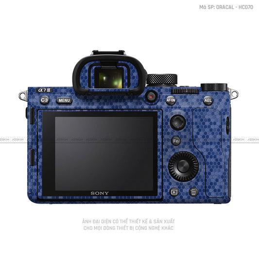 Dán Skin Máy Ảnh Sony Vân Tổ Ong Xanh | ORACAL - HC192