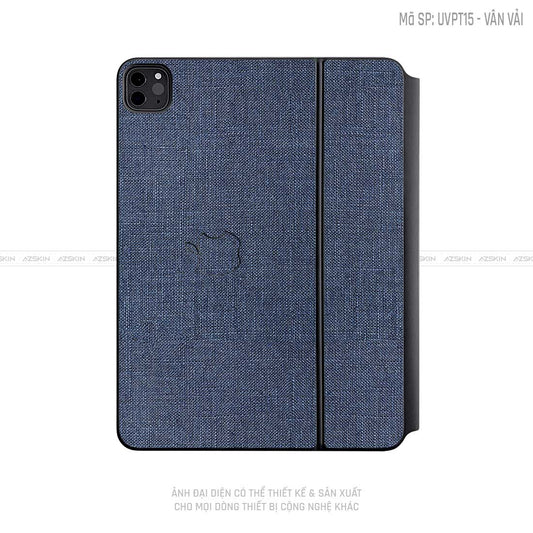 Dán Skin Magic Keyboard Vân Vải Xanh Blue | UVPT15