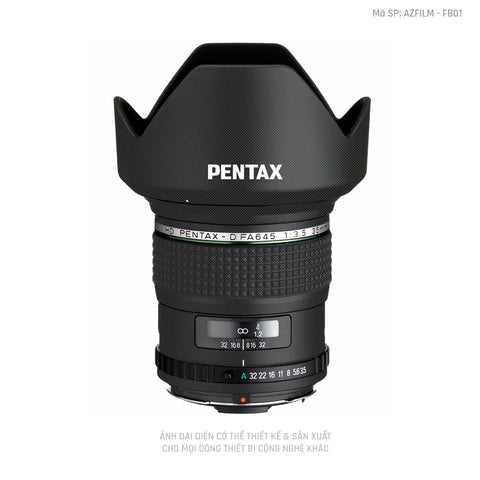 Dán Skin Ống Kính Pentax Vân Fabic Black | AZFILM - FB01
