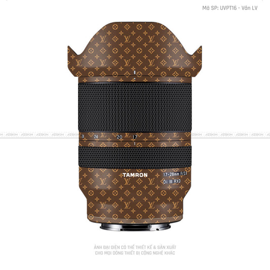 Dán Skin Ống Kính Tamron Vân Pattern LV Nâu | UVPT16