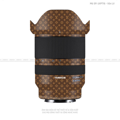 Dán Skin Ống Kính Tamron Vân Pattern LV Nâu | UVPT16