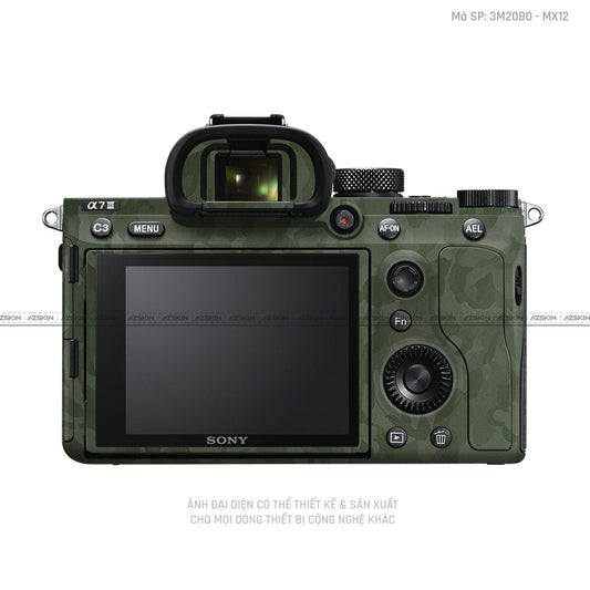 Dán Skin Máy Ảnh Sony Vân Camo Green | 3M2080 - SB26