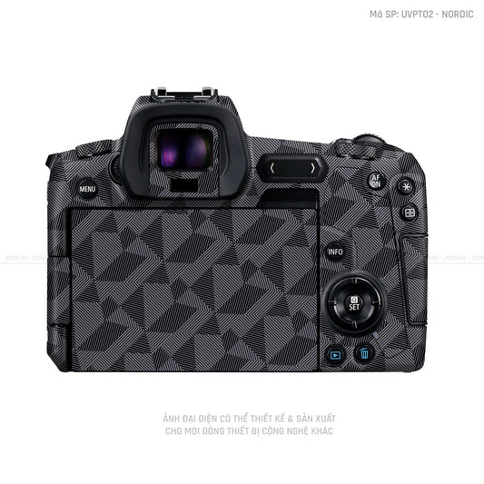 Dán Skin Máy Ảnh Canon Vân Nổi Nordic Xám | UVPT02