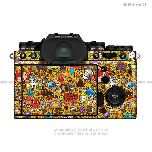 Dán Skin Máy Ảnh Fujifilm Vân Nổi Pattern Sticker 05 | UVPT22