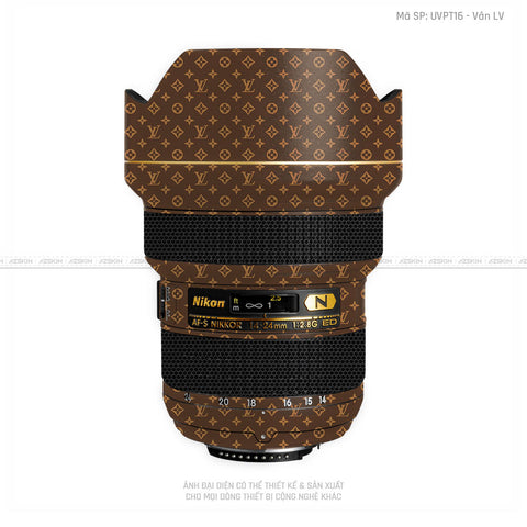 Dán Skin Ống Kính Nikon Vân Pattern LV Nâu | UVPT16