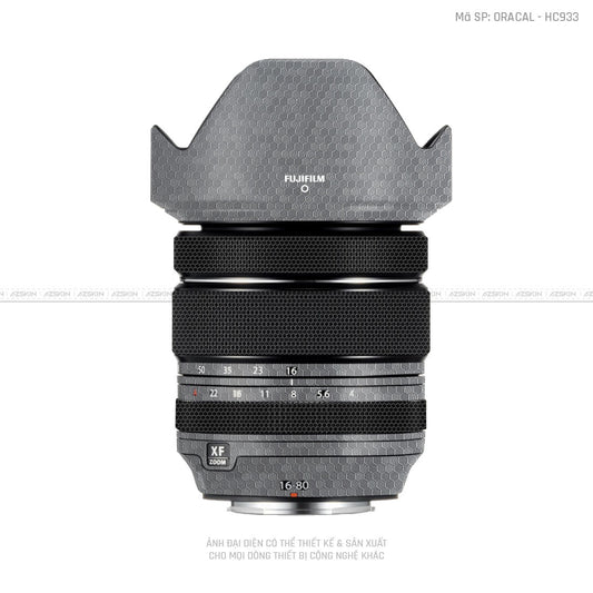 Dán Skin Ống Kính Fujifilm Vân Tổ Ong Xám | HC933