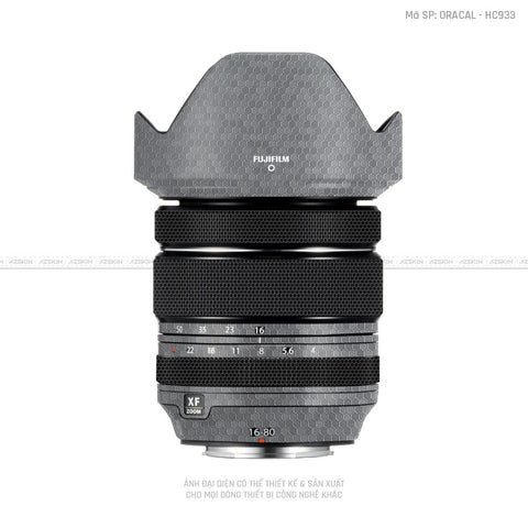 Dán Skin Ống Kính Fujifilm Vân Tổ Ong Xám | HC933