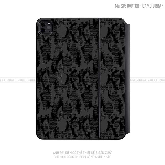 Dán Skin Magic Keyboard Vân Camo Urban Đen | UVPT08