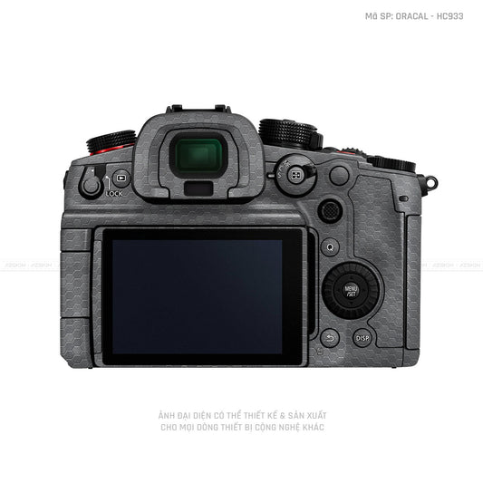 Dán Skin Máy Ảnh Lumix Vân Tổ Ong Xám | ORACAL - HC933