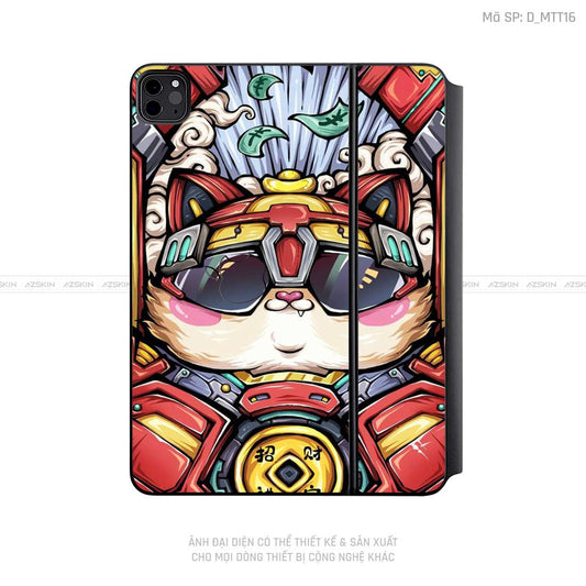 Dán Skin Magic Keyboard Hình Mèo Thần Tài | D_MTT16