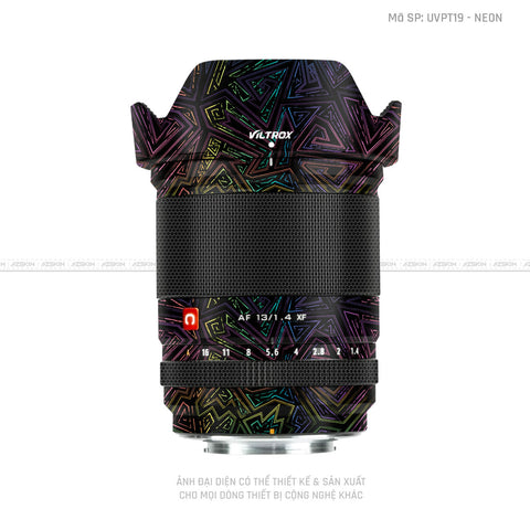 Dán Skin Ống Kính Viltrox Vân Nổi Neon 02 | UVPT19