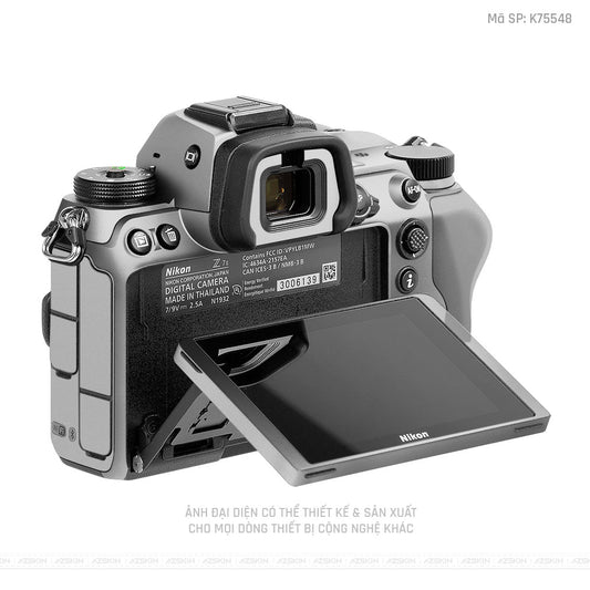Dán Skin Máy Ảnh Nikon Màu Bạc | K75548