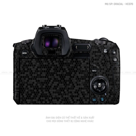 Dán Skin Máy Ảnh Canon Vân Tổ Ong Đen | ORACAL - HC070