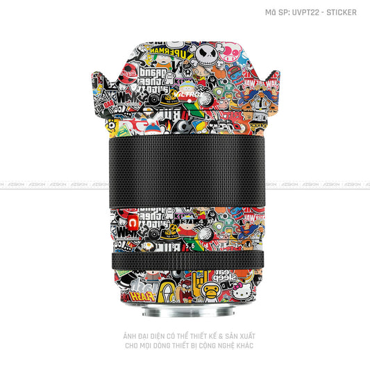 Dán Skin Ống Kính Viltrox Vân Nổi Sticker 01 | UVPT22