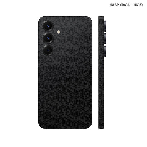 Dán Skin Samsung Galaxy S25 Series Vân Tổ Ong Đen | HC070