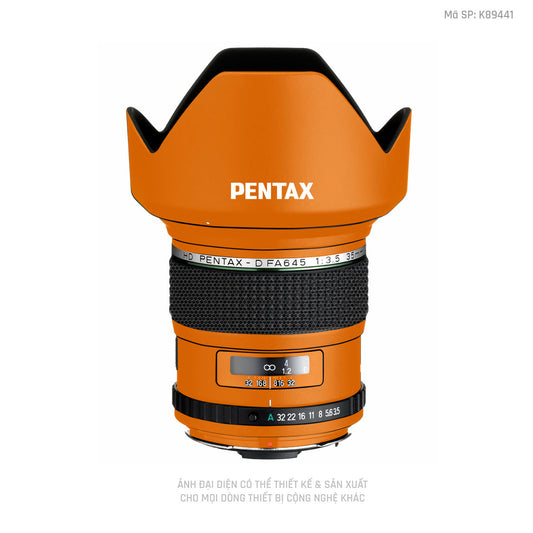 Dán Skin Ống Kính Pentax Đổi Màu Cam | K89441