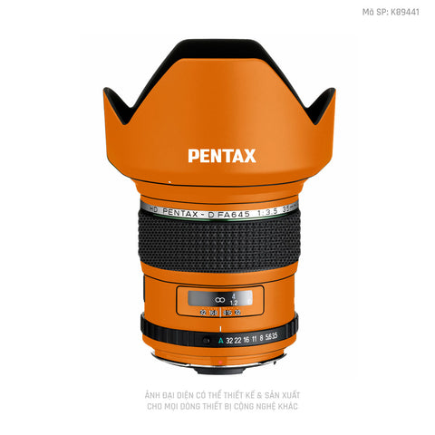 Dán Skin Ống Kính Pentax Đổi Màu Cam | K89441