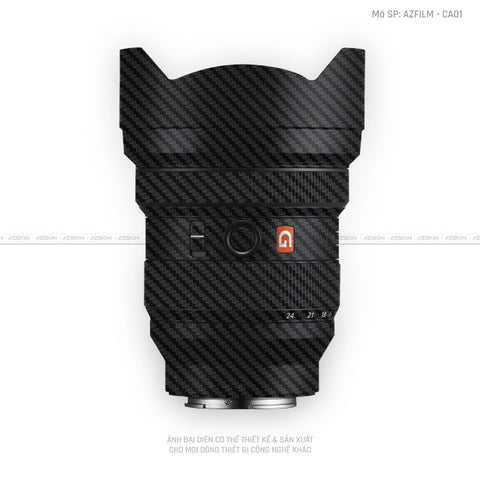 Skin Ống Kính Sony Vân Nổi Carbon Đen | AZFILM - CA01