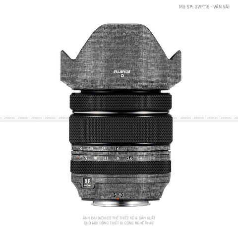 Dán Skin Ống Kính Fujifilm Vân Vải Xám | UVPT15