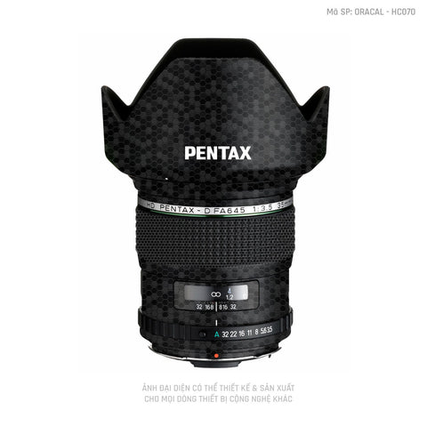 Dán Skin Ống Kính Pentax Vân Tổ Ong Đen | HC070