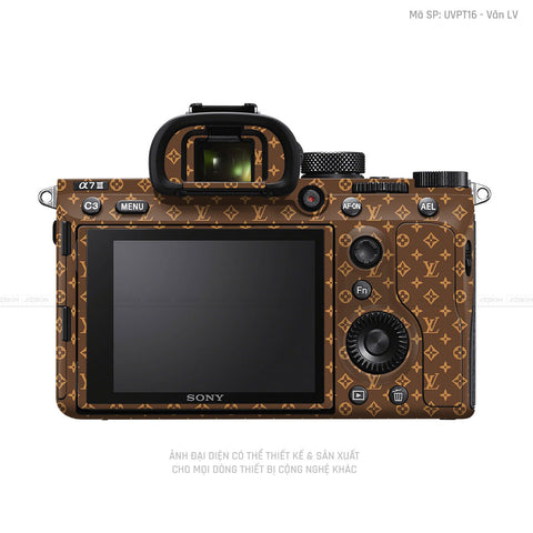 Dán Skin Máy Ảnh Sony Vân Pattern LV nâu | UVPT16