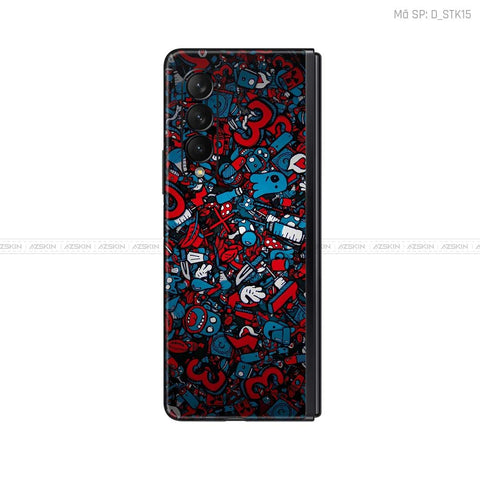 Dán Skin Galaxy Z Fold3 Hình Sticker | D_STK15
