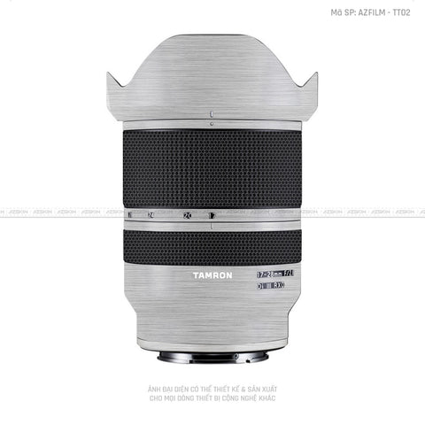 Dán Skin Ống Kính Tamron Vân Titan Xước Bạc | TT02