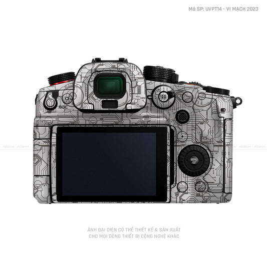 Dán Skin Máy Ảnh Lumix Vân Nổi Vi Mạch 2023 Trắng | UVPT14
