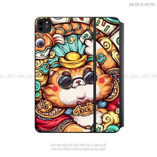 Dán Skin Magic Keyboard Hình Mèo Thần Tài | D_MTT14