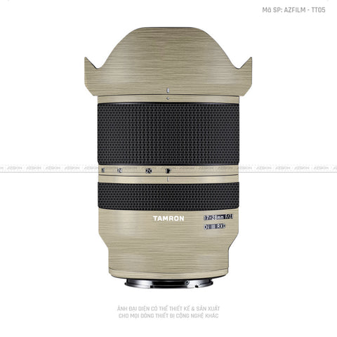 Dán Skin Ống Kính Tamron Vân Titan Xước Vàng Sampanh | TT05