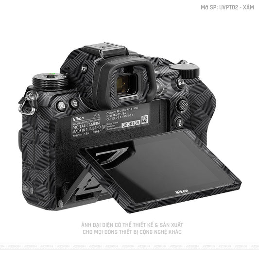 Dán Skin Máy Ảnh Nikon Vân Nổi Nordic Xám | UVPT02