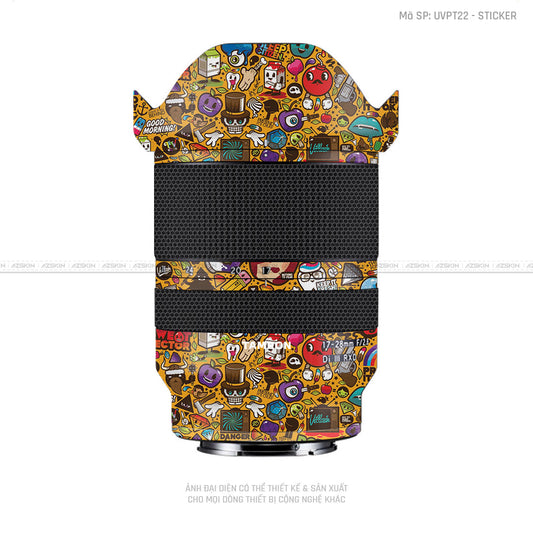Dán Skin Ống Kính Tamron Vân Nổi Sticker 05 | UVPT22
