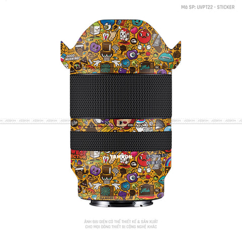 Dán Skin Ống Kính Tamron Vân Nổi Sticker 05 | UVPT22