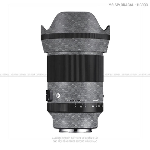 Dán Skin Ống Kính Sigma Vân Tổ Ong Xám | ORACAL - HC933