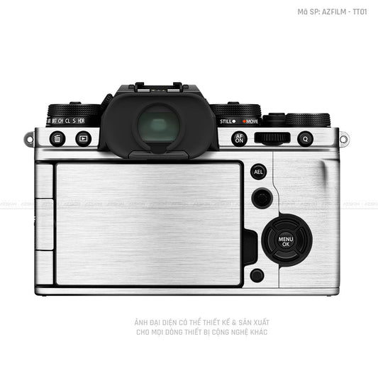 Dán Skin Máy Ảnh Fujifilm Vân Xước Titan Bạc | AZFILM - TT02