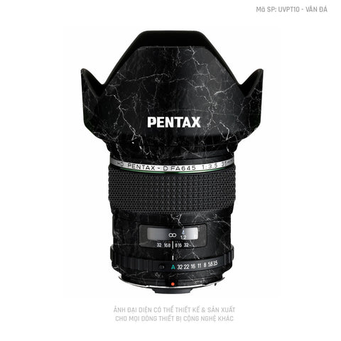 Dán Skin Ống Kính Pentax Vân Đá Đen | UVPT10