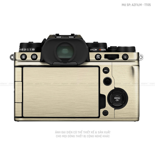 Dán Skin Máy Ảnh Fujifilm Vân Xước Titan Vàng Xước | AZFILM - TT05