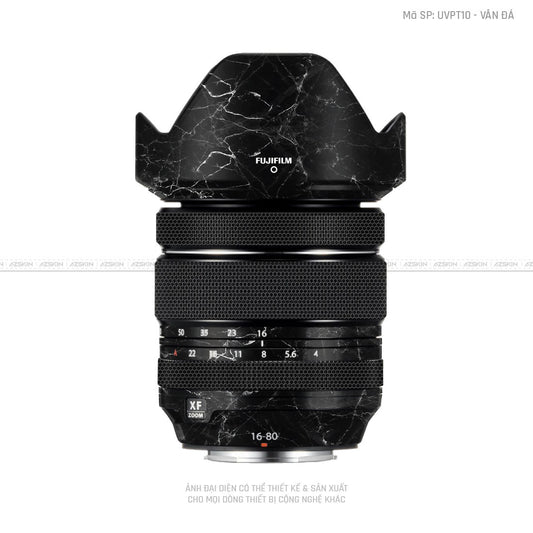 Dán Skin Ống Kính Fujifilm Vân Đá Đen | UVPT10