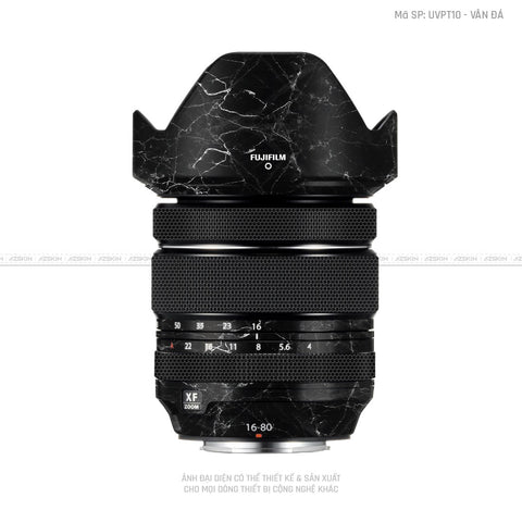 Dán Skin Ống Kính Fujifilm Vân Đá Đen | UVPT10