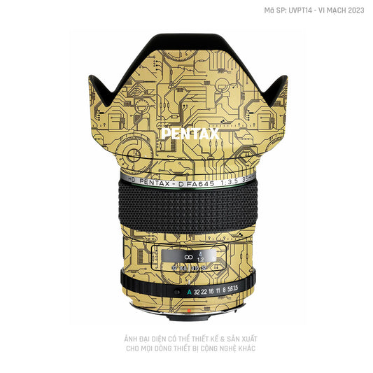 Ống Kính Pentax Vân Nổi Vi Mạch 2023 Vàng Đồng | UVPT14