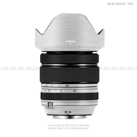 Dán Skin Ống Kính Fujifilm Vân Titan Xước Bạc | TT02
