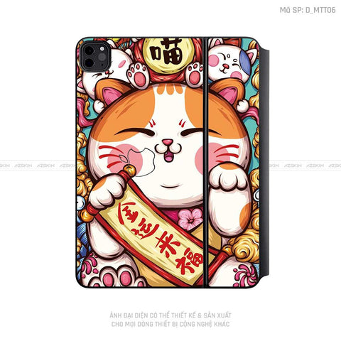 Dán Skin Magic Keyboard Hình Mèo Thần Tài | D_MTT06