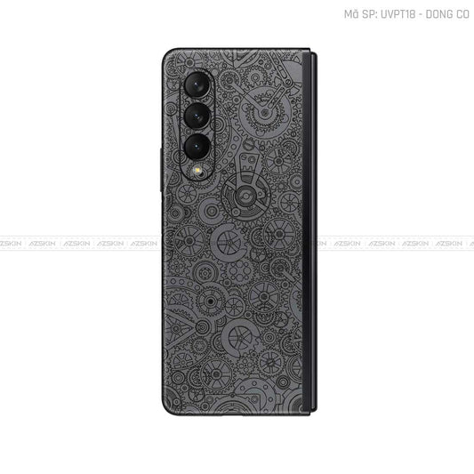 Dán Skin Galaxy Z Fold3 Vân Động Cơ Xám | UVPT18