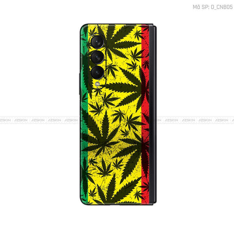 Dán Skin Galaxy Z Fold3 Hình Canabis | D_CNB05