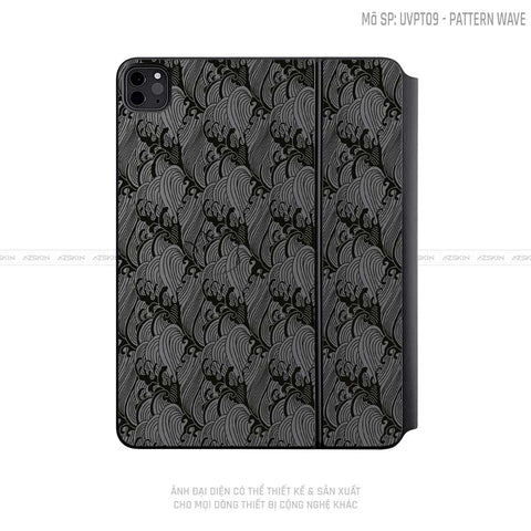 Dán Skin Magic Keyboard Vân Pattern Wave Xám | UVPT09