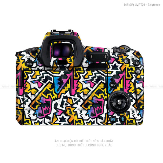 Dán Skin Máy Ảnh Canon Vân Nổi Graffiti 03