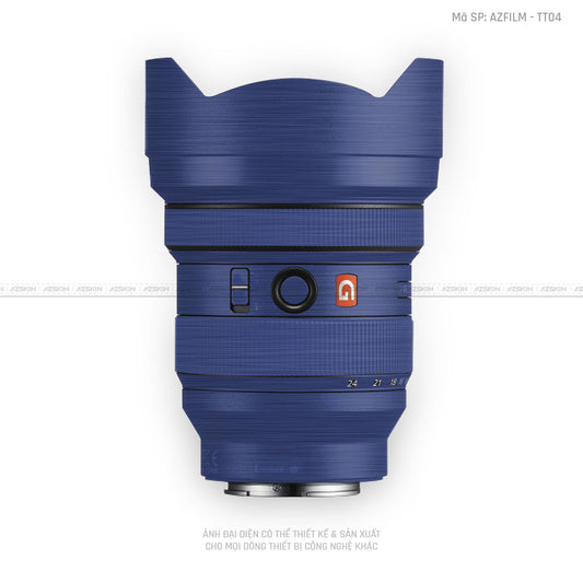 Skin Ống Kính Sony Vân Xước Titan Xanh | AZFILM - TT04