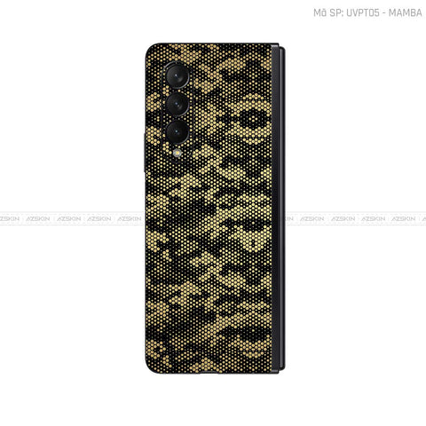 Dán Skin Galaxy Z Fold3 Vân Mamba Gold | UVPT05