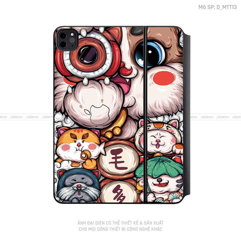 Dán Skin Magic Keyboard Hình Mèo Thần Tài | D_MTT13