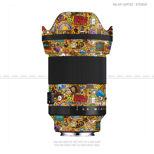 Dán Skin Ống Kính Sigma Vân Nổi Sticker 05 | UVPT22